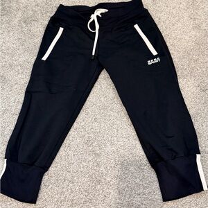bebe Sport Black Joggers with White Accents